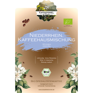 "Niederrheinische Kaffeehausmischung" Bio 1000g gröber (French Press)