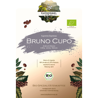 "Bruno Cupo" Supreme Espresso Bio 250g ganze Bohne